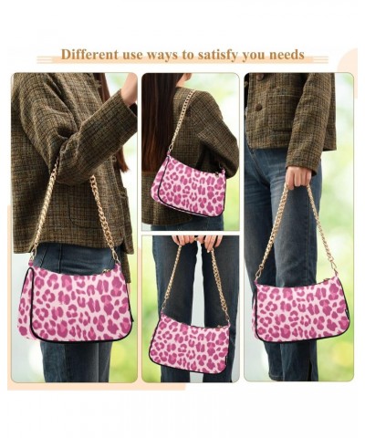 Crossbody Bags for Women Shoulder Purse Leopard Print Handbags Stylish Clutch Purse with Chain Strap $13.50 Totes