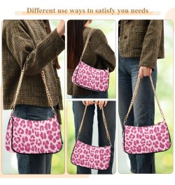 Crossbody Bags for Women Shoulder Purse Leopard Print Handbags Stylish Clutch Purse with Chain Strap $13.50 Totes