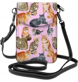 Small Crossbody Phone Bags for Women Leather Cell Phone Purse Lightweight Cell Phone Wallet Girls Cute Cats $16.38 Crossbody ...