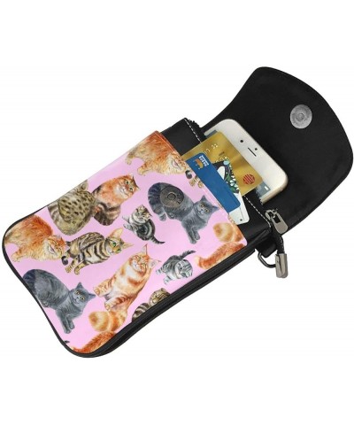 Small Crossbody Phone Bags for Women Leather Cell Phone Purse Lightweight Cell Phone Wallet Girls Cute Cats $16.38 Crossbody ...