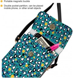 African Indian Aztec Small Crossbody Cell Phone Purse for Women Pu Leather Crossbody Bag for Travel Wild Leopard $12.00 Cross...