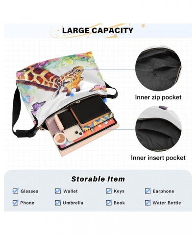 Colorful Butterflies Giraffe Tote Bag for Women Large Hobo Bags Womens Cross Body Purses Messenger Bag with Adjustable Strap ...