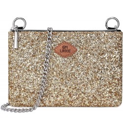 Crossbody Clutch Purse for Women, Glitter Evening Bag, Sequin Wedding Handbag for Party Gold $13.19 Evening Bags