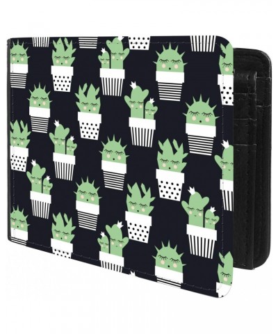 Unique Desige Pattern - Cactus Pattern, Slim Front Pocket Wallet Billfold RFID Blocking $10.21 Wallets