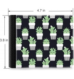 Unique Desige Pattern - Cactus Pattern, Slim Front Pocket Wallet Billfold RFID Blocking $10.21 Wallets