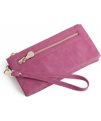 Woman Storage Wallet Ladies Purses Long Wallet Woman Miss Zipper Coin Purse 18.50X9.50X3.00CM Rosy $10.51 Wallets