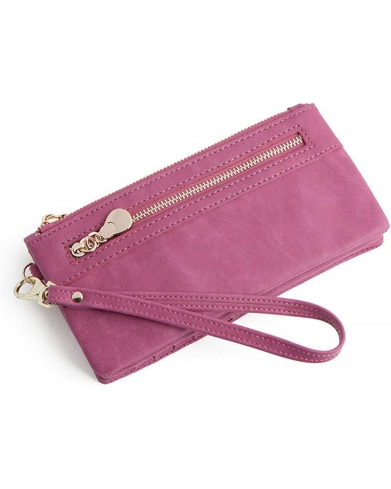 Woman Storage Wallet Ladies Purses Long Wallet Woman Miss Zipper Coin Purse 18.50X9.50X3.00CM Rosy $10.51 Wallets