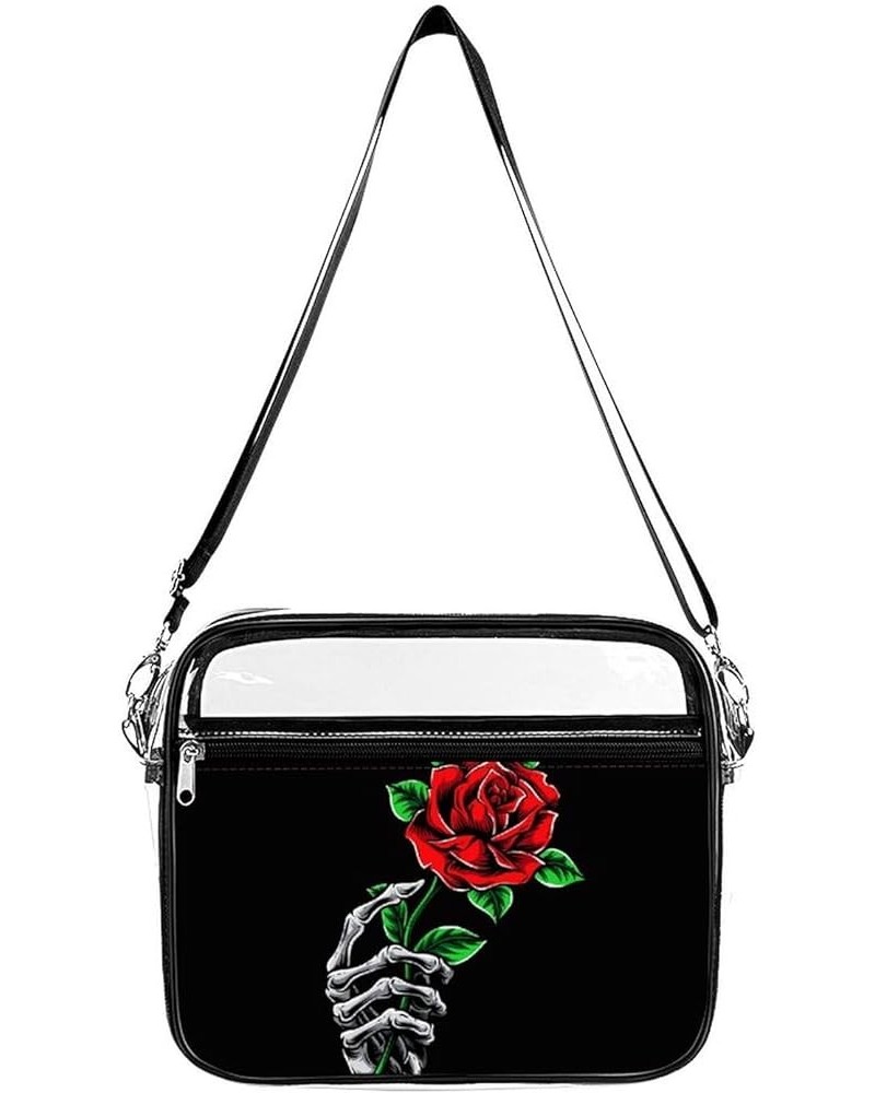 Clear Bag Stadium Approved - Clear Crossbody Purse Bag with Adjustable Shoulder Strap for Women Men Pattern (563) $14.49 Cros...