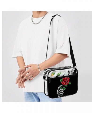 Clear Bag Stadium Approved - Clear Crossbody Purse Bag with Adjustable Shoulder Strap for Women Men Pattern (563) $14.49 Cros...