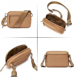 Small Crossbody Bags for Women Nylon with Adjustable Strap, Mini Crossbody Purse, Shoulder Bag Traveling Workout Brown $11.96...