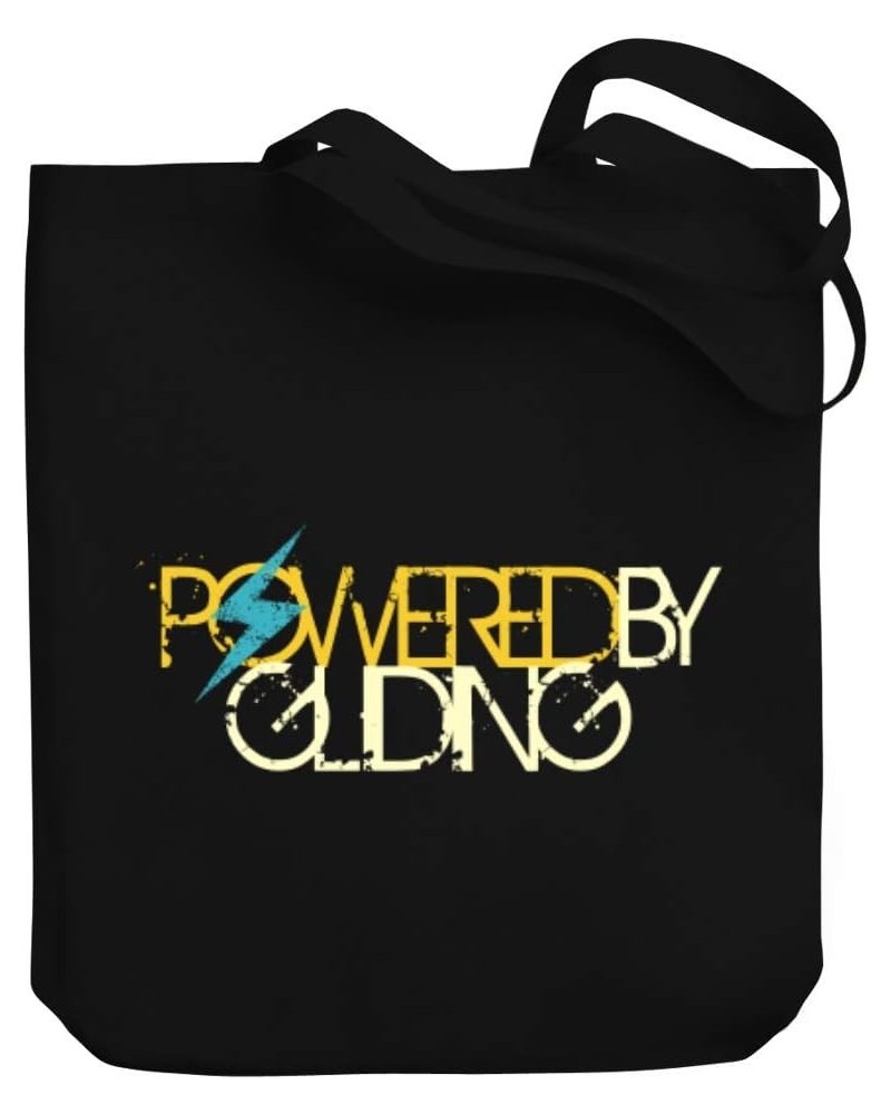 Powered by Gliding Lightning Canvas Tote Bag 10.5" x 16" x 4 $16.00 Totes