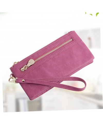 Woman Storage Wallet Ladies Purses Long Wallet Woman Miss Zipper Coin Purse 18.50X9.50X3.00CM Rosy $10.51 Wallets