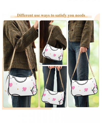 Shoulder Bag Handbags Womens Tote Satchel Bags Funny Unicorn Fish Clutch Purses for Women $12.90 Satchels