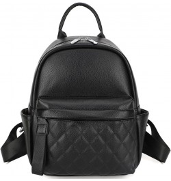 Women Fashion Backpacks Mini Purse Backpack Vegan Leather Small Size Quilted Little Daypack Bag Black $14.39 Backpacks