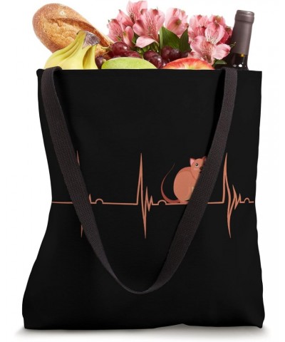 Quokka Marsupial Aussie Wildlife Animal Heartbeat EKG Pulse Tote Bag $9.56 Totes