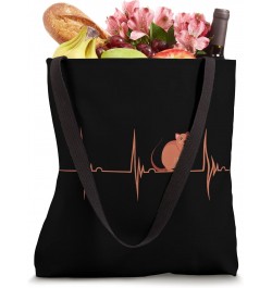 Quokka Marsupial Aussie Wildlife Animal Heartbeat EKG Pulse Tote Bag $9.56 Totes