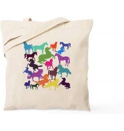 Rainbow Carrots Tote Bag Natural Canvas Tote Bag, Cloth Shopping Bag Rainbow Horses Tote Bag $8.63 Travel Gear