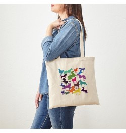 Rainbow Carrots Tote Bag Natural Canvas Tote Bag, Cloth Shopping Bag Rainbow Horses Tote Bag $8.63 Travel Gear