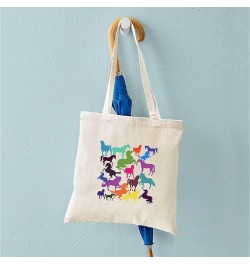 Rainbow Carrots Tote Bag Natural Canvas Tote Bag, Cloth Shopping Bag Rainbow Horses Tote Bag $8.63 Travel Gear