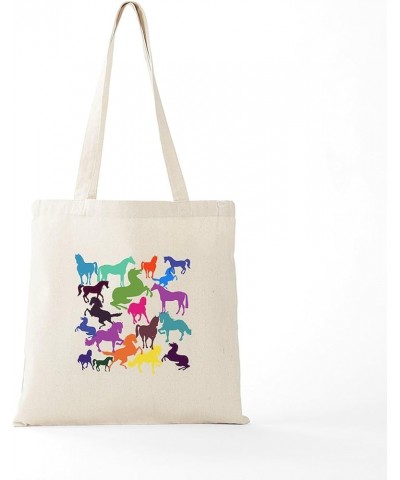 Rainbow Carrots Tote Bag Natural Canvas Tote Bag, Cloth Shopping Bag Rainbow Horses Tote Bag $8.63 Travel Gear