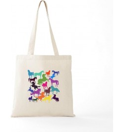 Rainbow Carrots Tote Bag Natural Canvas Tote Bag, Cloth Shopping Bag Rainbow Horses Tote Bag $8.63 Travel Gear