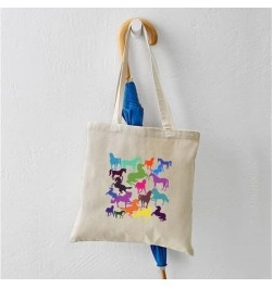 Rainbow Carrots Tote Bag Natural Canvas Tote Bag, Cloth Shopping Bag Rainbow Horses Tote Bag $8.63 Travel Gear