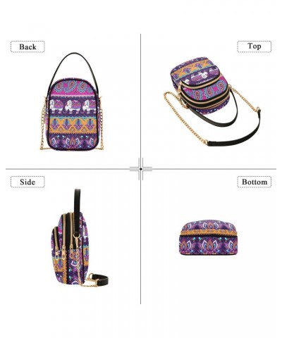 Elephant Boho Crossbody Bags for Women Small Purse Chain Shoulder Bags Hand Bags for Travel Work Gifts $15.33 Shoulder Bags