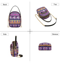 Elephant Boho Crossbody Bags for Women Small Purse Chain Shoulder Bags Hand Bags for Travel Work Gifts $15.33 Shoulder Bags