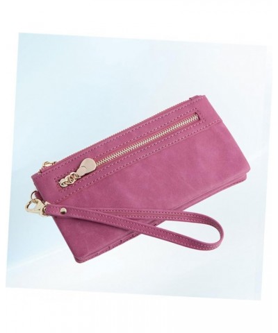 Woman Storage Wallet Ladies Purses Long Wallet Woman Miss Zipper Coin Purse 18.50X9.50X3.00CM Rosy $10.51 Wallets