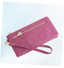 Woman Storage Wallet Ladies Purses Long Wallet Woman Miss Zipper Coin Purse 18.50X9.50X3.00CM Rosy $10.51 Wallets