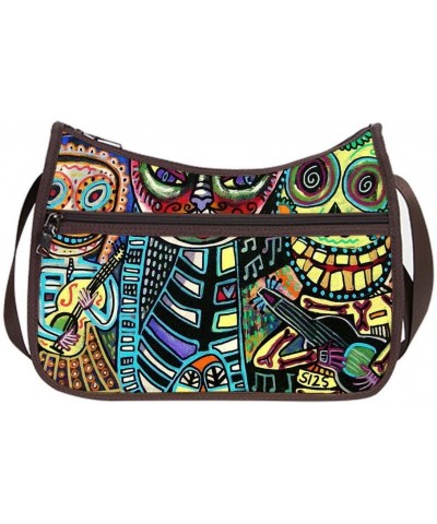 Fashion Ladies Girl Classic Hobo Type Bags Shoulder Bags with Day of the Dead Print $13.93 Shoulder Bags