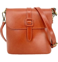 Leather Tote Bags for Women Genuine Leather Crossbody Tote Purse with Zipper Shoulder Bag Small Light Brown $32.40 Totes