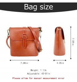 Leather Tote Bags for Women Genuine Leather Crossbody Tote Purse with Zipper Shoulder Bag Small Light Brown $32.40 Totes