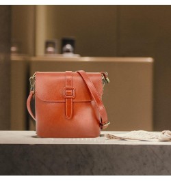 Leather Tote Bags for Women Genuine Leather Crossbody Tote Purse with Zipper Shoulder Bag Small Light Brown $32.40 Totes