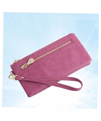 Woman Storage Wallet Ladies Purses Long Wallet Woman Miss Zipper Coin Purse 18.50X9.50X3.00CM Rosy $10.51 Wallets