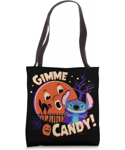 Stitch Gimme Candy Spooky Halloween Tote Bag $15.92 Totes