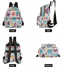 Small Backpack Purse for Women, Cartoon Monsters Travel Bag Casual Daypack Shoulder Bag Medium $15.84 Backpacks