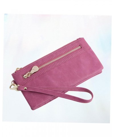 Woman Storage Wallet Ladies Purses Long Wallet Woman Miss Zipper Coin Purse 18.50X9.50X3.00CM Rosy $10.51 Wallets