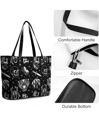 Women's Tote Bag with Zipper Casual Soft Leather Purse Fashion Hobo Handbags Color408 $15.80 Totes