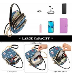 Small Crossbody Handbag for Women Mini Over Shoulder Purse with Three Zippered Pockets Durable Shoulder Bag Color-hf004 $11.6...