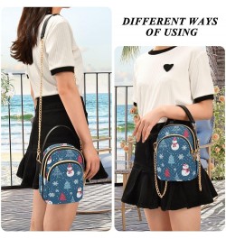 Small Crossbody Handbag for Women Mini Over Shoulder Purse with Three Zippered Pockets Durable Shoulder Bag Color-hf004 $11.6...