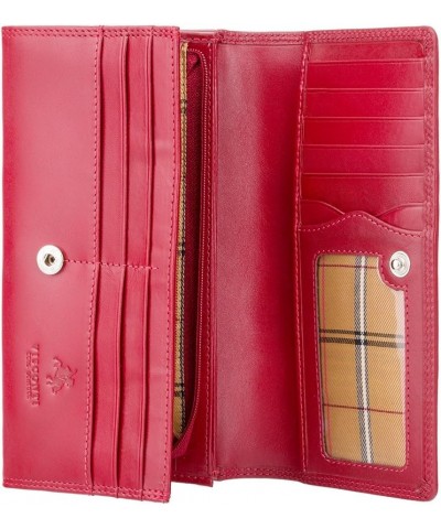 Monza 10 Ladies Large Soft Leather Checkbook Wallet Purse (Red) $21.05 Wallets