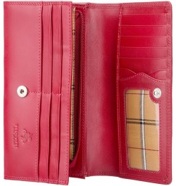 Monza 10 Ladies Large Soft Leather Checkbook Wallet Purse (Red) $21.05 Wallets