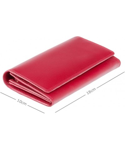 Monza 10 Ladies Large Soft Leather Checkbook Wallet Purse (Red) $21.05 Wallets