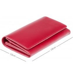 Monza 10 Ladies Large Soft Leather Checkbook Wallet Purse (Red) $21.05 Wallets