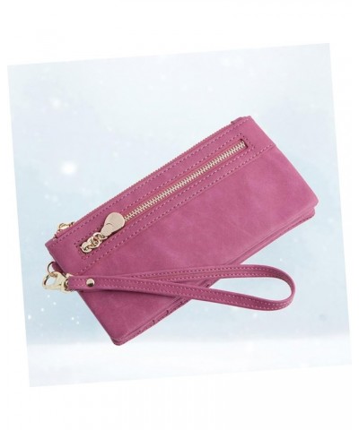 Woman Storage Wallet Ladies Purses Long Wallet Woman Miss Zipper Coin Purse 18.50X9.50X3.00CM Rosy $10.51 Wallets