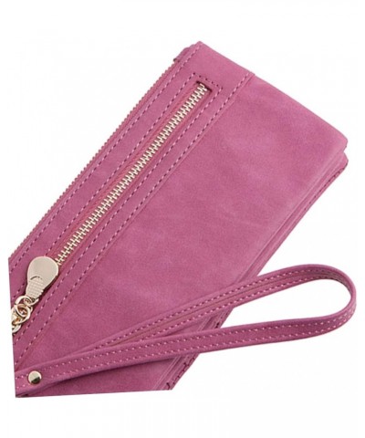 Woman Storage Wallet Ladies Purses Long Wallet Woman Miss Zipper Coin Purse 18.50X9.50X3.00CM Rosy $10.51 Wallets