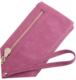 Woman Storage Wallet Ladies Purses Long Wallet Woman Miss Zipper Coin Purse 18.50X9.50X3.00CM Rosy $10.51 Wallets