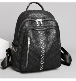 Womens Bagpack Casual Shoulder Bookbag For Fashion women Women Female Travel Large Capacity Backpack 12*10*4inch Black $25.52...