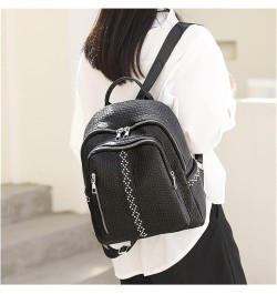 Womens Bagpack Casual Shoulder Bookbag For Fashion women Women Female Travel Large Capacity Backpack 12*10*4inch Black $25.52...